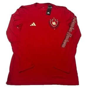Adidas Nebraska Huskers NU Long Sleeve Red‎ Pullover T-Shirt NWT - Size S